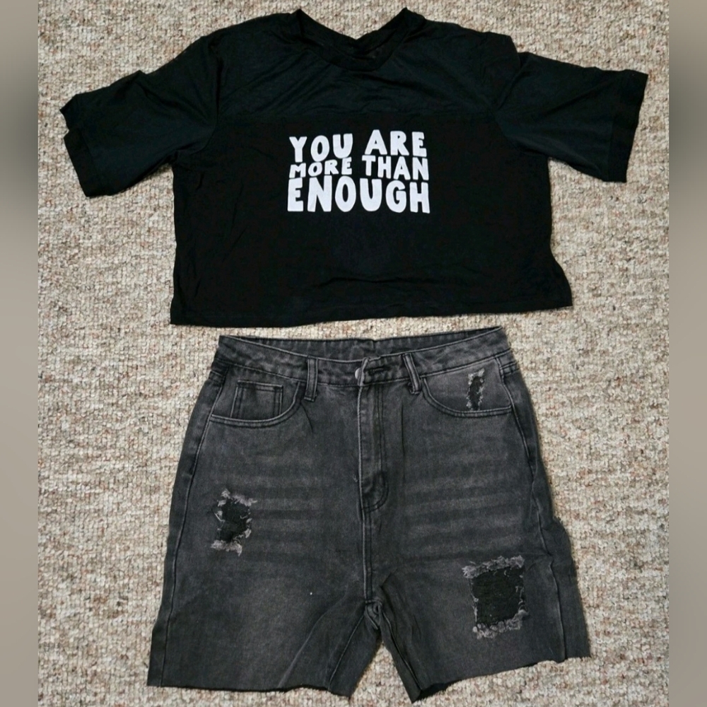 Women's Outfit SHEIN Size M - short + top